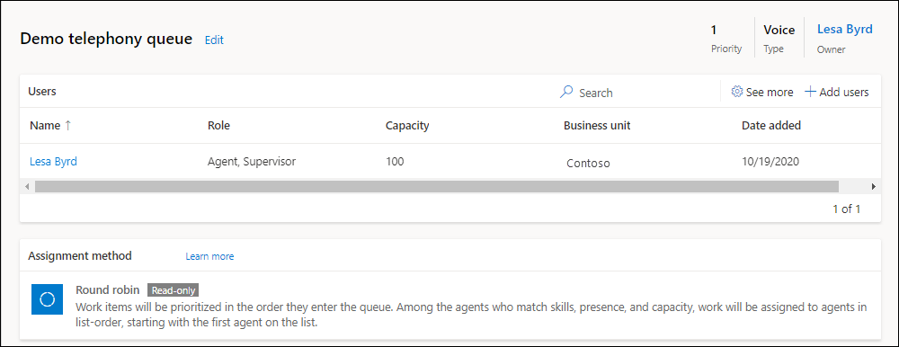 Mengkonfigurasi antrean untuk suara.