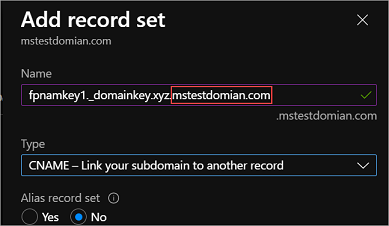 Data CNAME salah dengan nama domain.