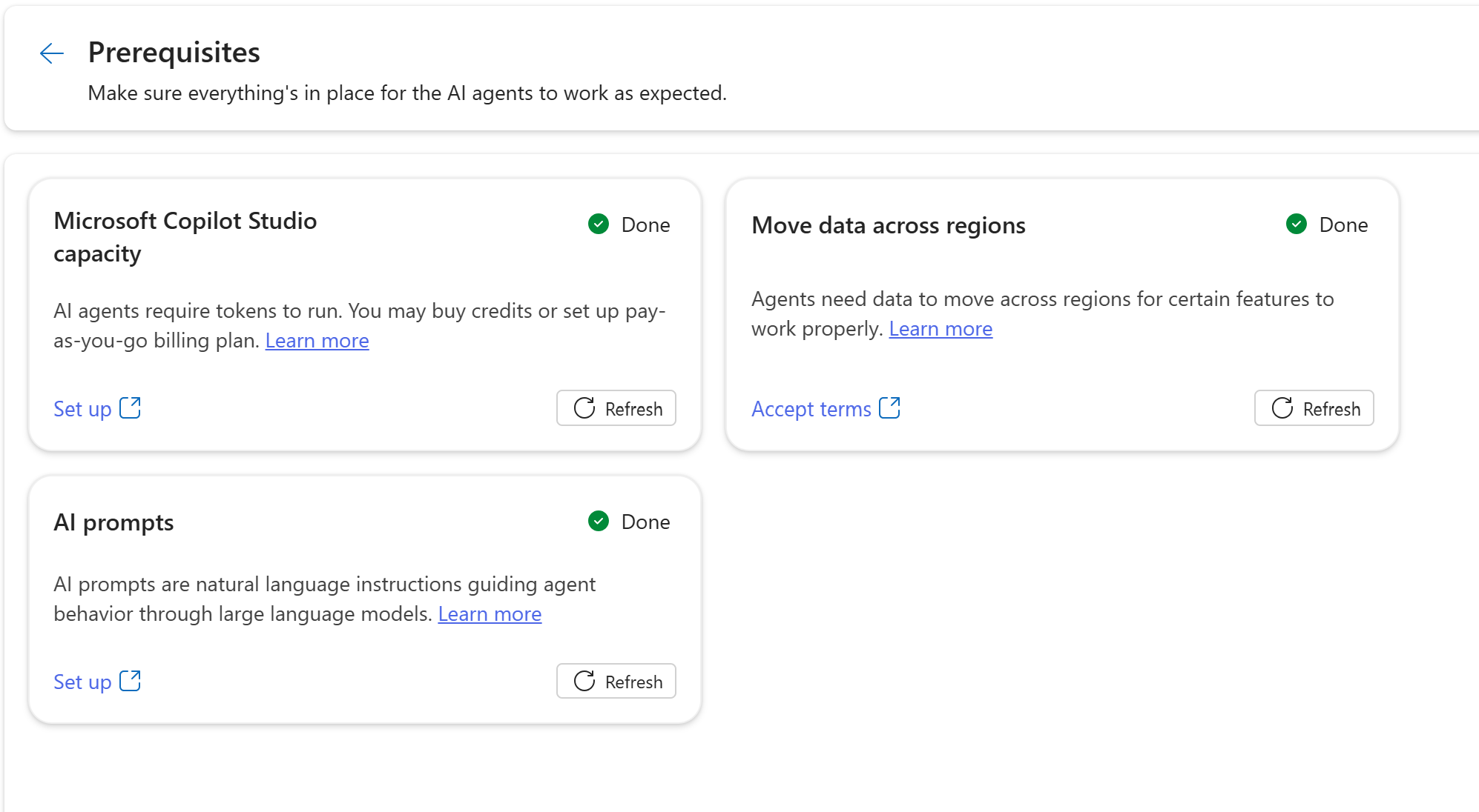 Tangkapan layar halaman Prasyarat untuk Sales Close Agent - Research.