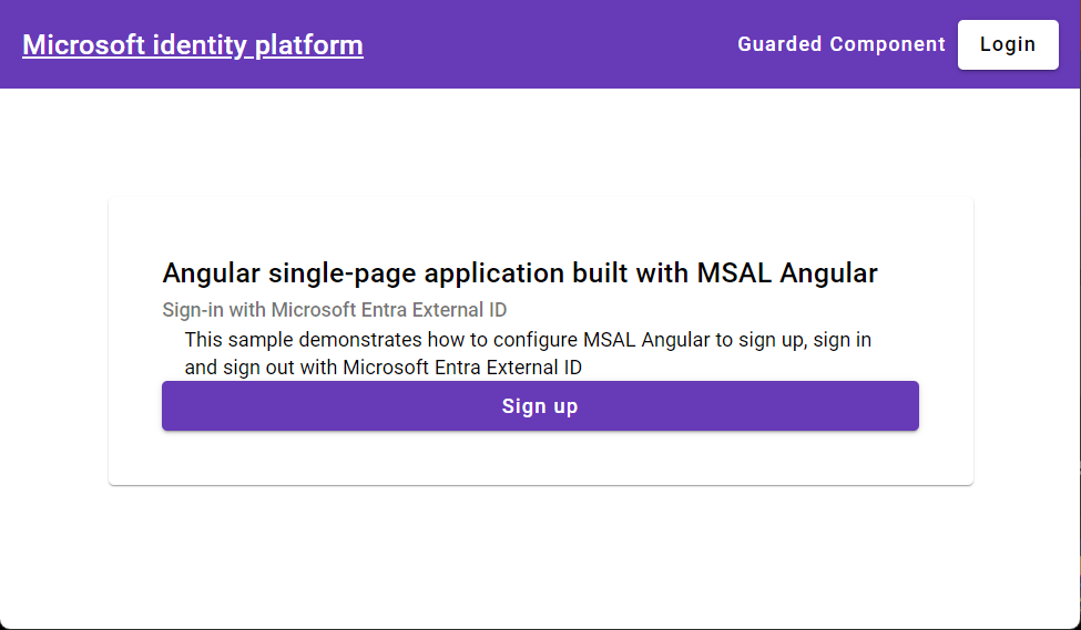 Cuplikan layar browser web yang menampilkan dialog masuk