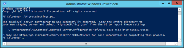 Cuplikan layar yang memperlihatkan skrip di PowerShell.