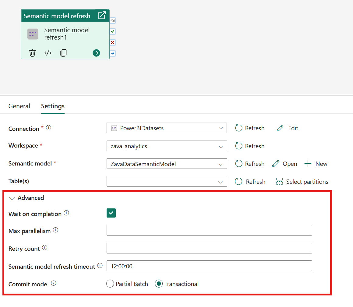 Cuplikan layar memperlihatkan tempat untuk memberikan detail tambahan setelah memilih koneksi untuk aktivitas.