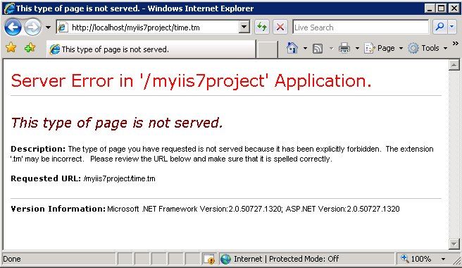 Menguji modul IIS7 Menguji modul IIS7