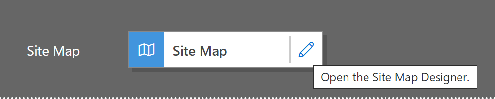 Screenshot of site map edit icon.