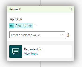 Cuplikan layar kanvas penulisan memperlihatkan memilih variabel dari daftar opsi.