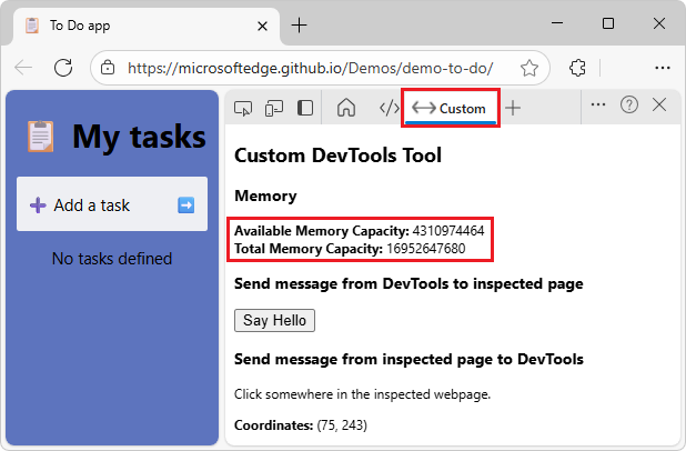 Updating Available Memory Capacity