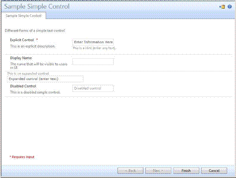 Simple text-box controls