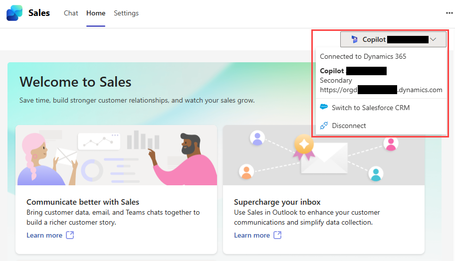 Tangkapan layar menunjukkan terhubung ke satu lingkungan.