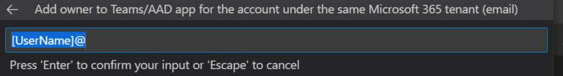 Screenshot shows the owner name to confirm.