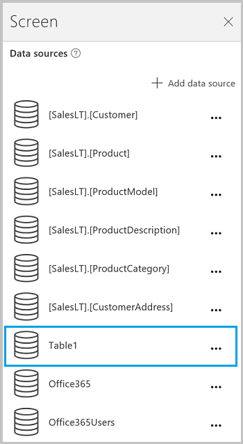 Pilih tabel Excel.