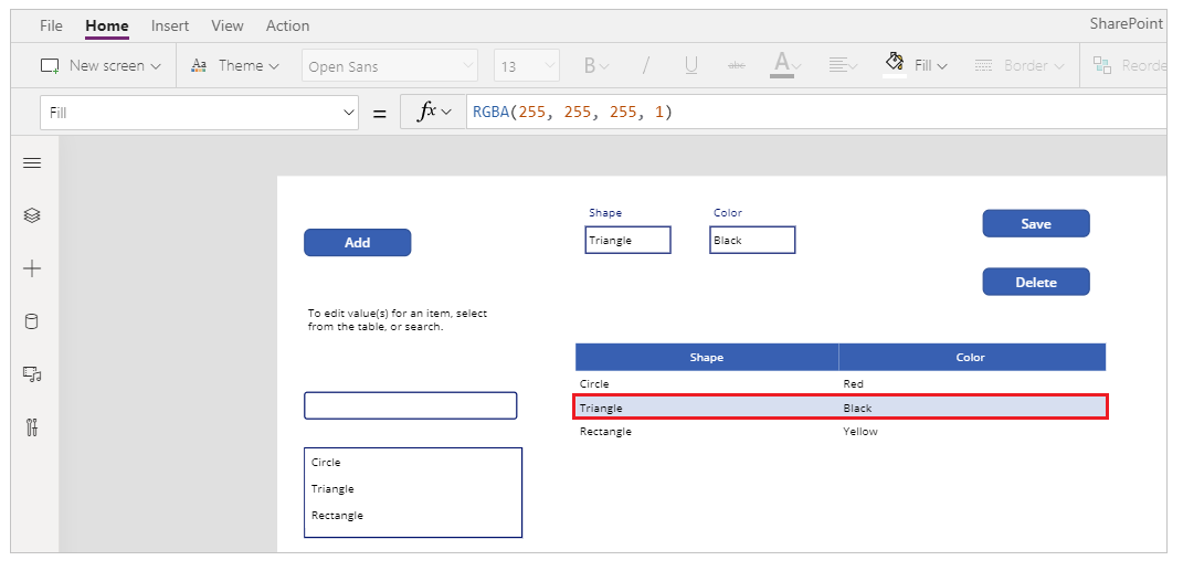 Alt + klik kiri pada menu drop-down untuk pratinjau.