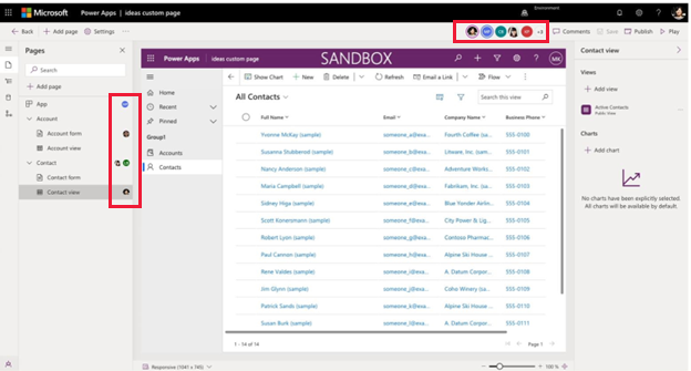 Pembuat aplikasi yang bekerja di aplikasi ditampilkan
