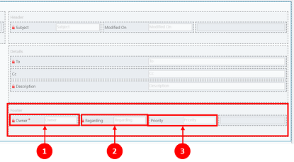 Mengkustomisasi formulir kartu di timeline - bagian Footer.