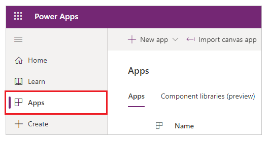 Tampilkan daftar aplikasi.