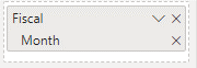 Cuplikan layar di bagian Bidang dari panel Visualisasi, hapus bidang Tahun dan Kuartal.