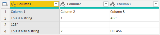 Pemuatan file CSV dengan hentian baris yang dikutip diterapkan.