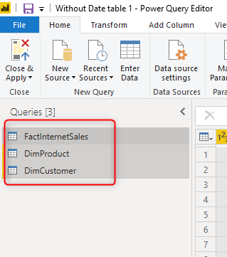 Pilih dan salin kueri.