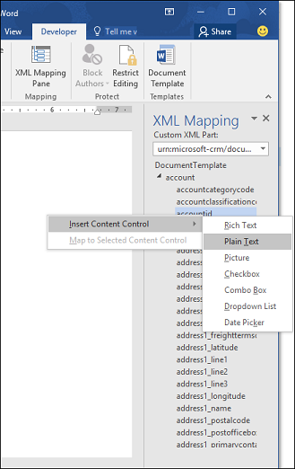 Masukkan bidang Dynamics 365 sebagai teks biasa