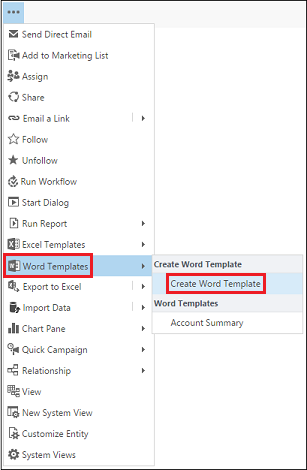 Buat template Word dari sebuah entitas Dynamics 365