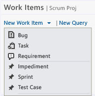 Scrum work items