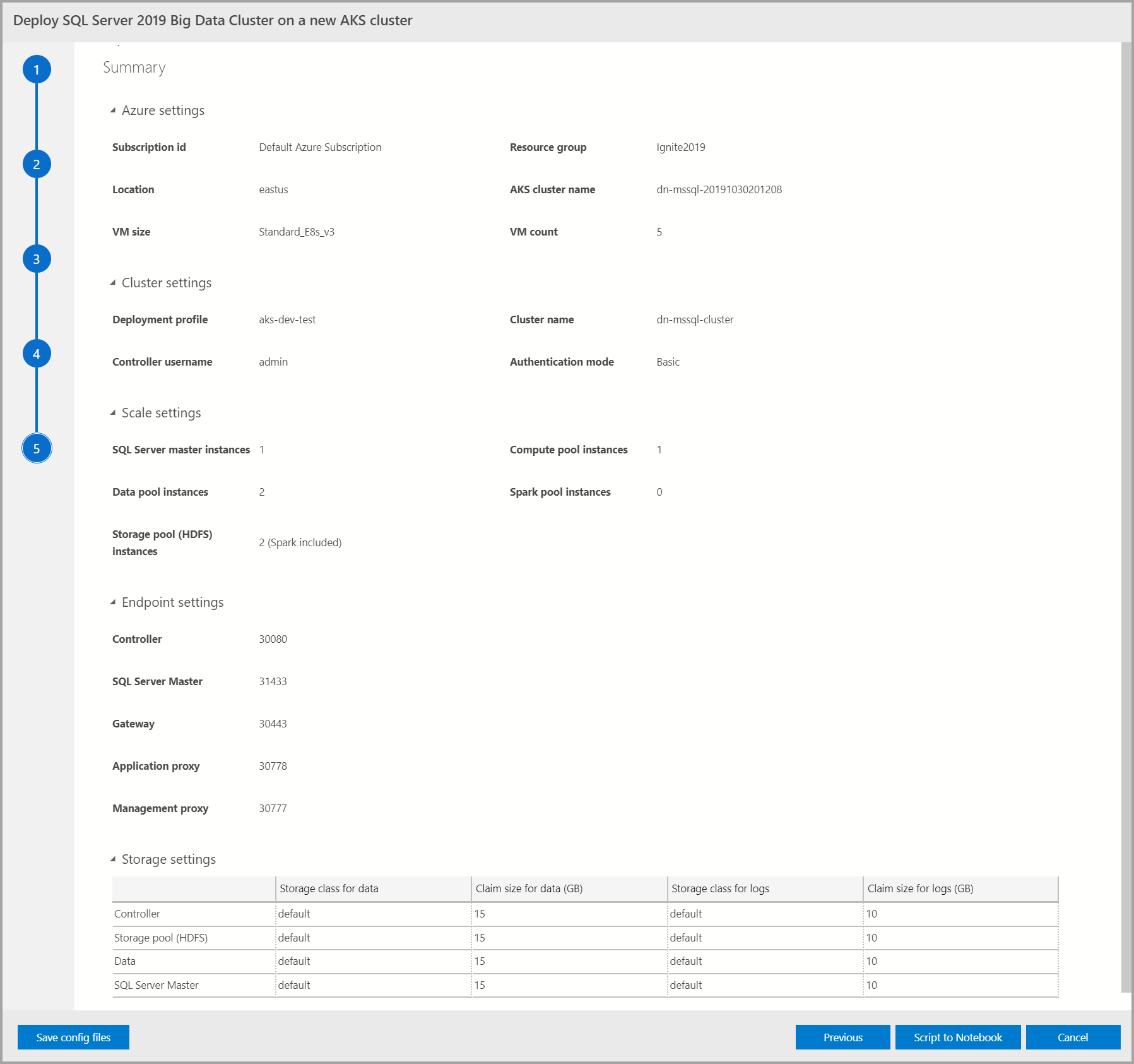 Sebarkan: Buku catatan Azure Data Studio - SQL Server Big Data Clusters