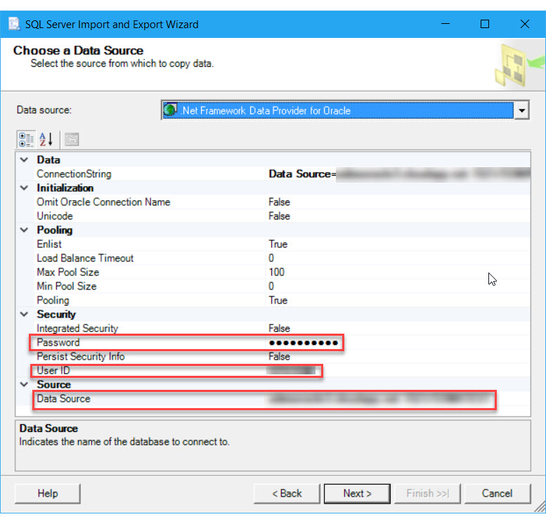 Menyambungkan ke Oracle dengan penyedia .NET