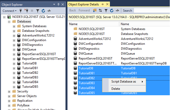 Detail Object Explorer