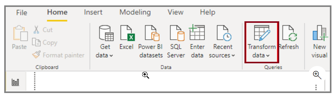 Buka editor power query