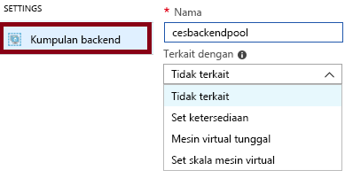 Screenshot that shows how to configure back-end pools in the Azure portal.