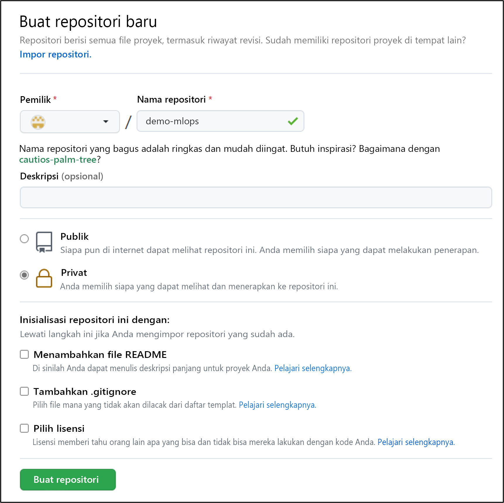 New repo in GitHub