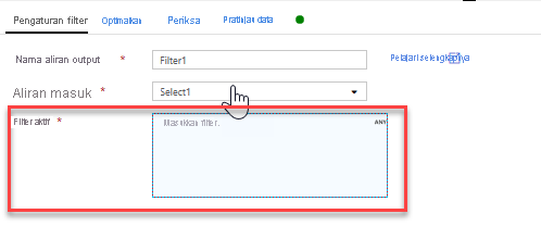 Using the Filter Transformation to a Mapping Data Flow in Azure Data Factory