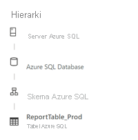 Microsoft Purview data catalog asset collection path, diaplying the asset hierarchy.