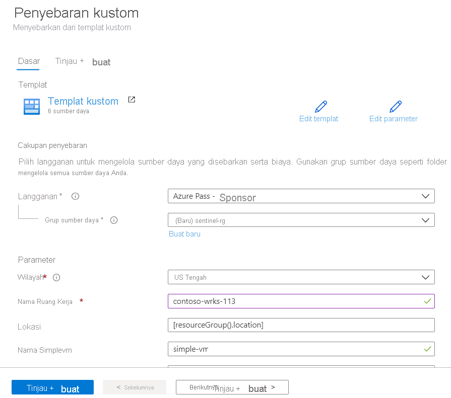 Screenshot of the Custom Deployment page.