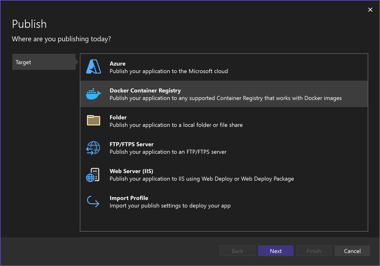 Cuplikan layar Terbitkan.