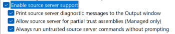 DBG_Options_General_EnableSrcSrvr_checkbox Enable source server options