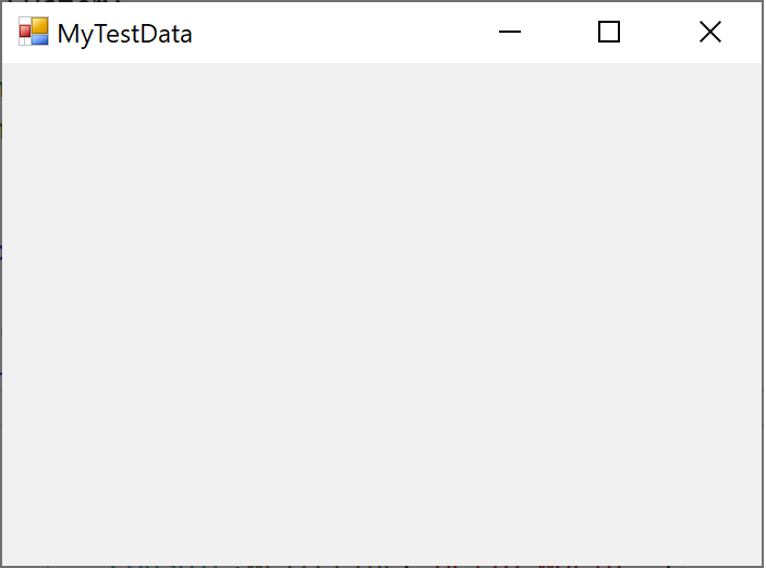 Visualizer memperlihatkan Formulir Windows