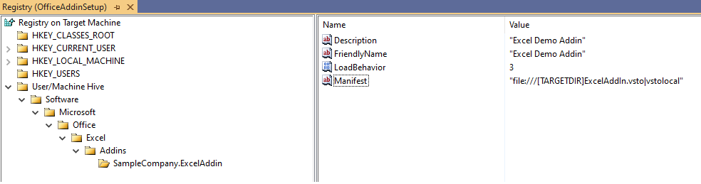 Cuplikan layar Editor Registri