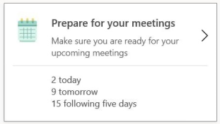 Prepare for your meetings.