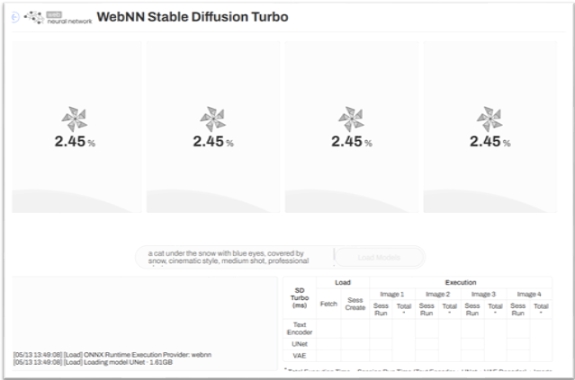 Cuplikan layar sampel aplikasi web Diffusion Stabil.