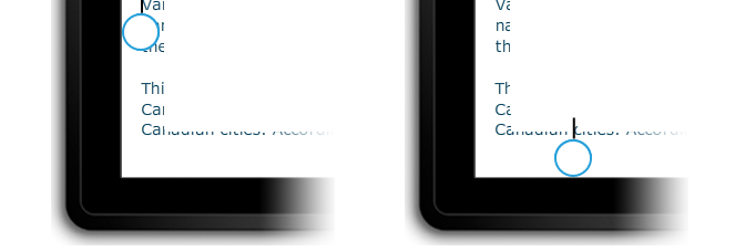 margin pencengkeram pilihan teks