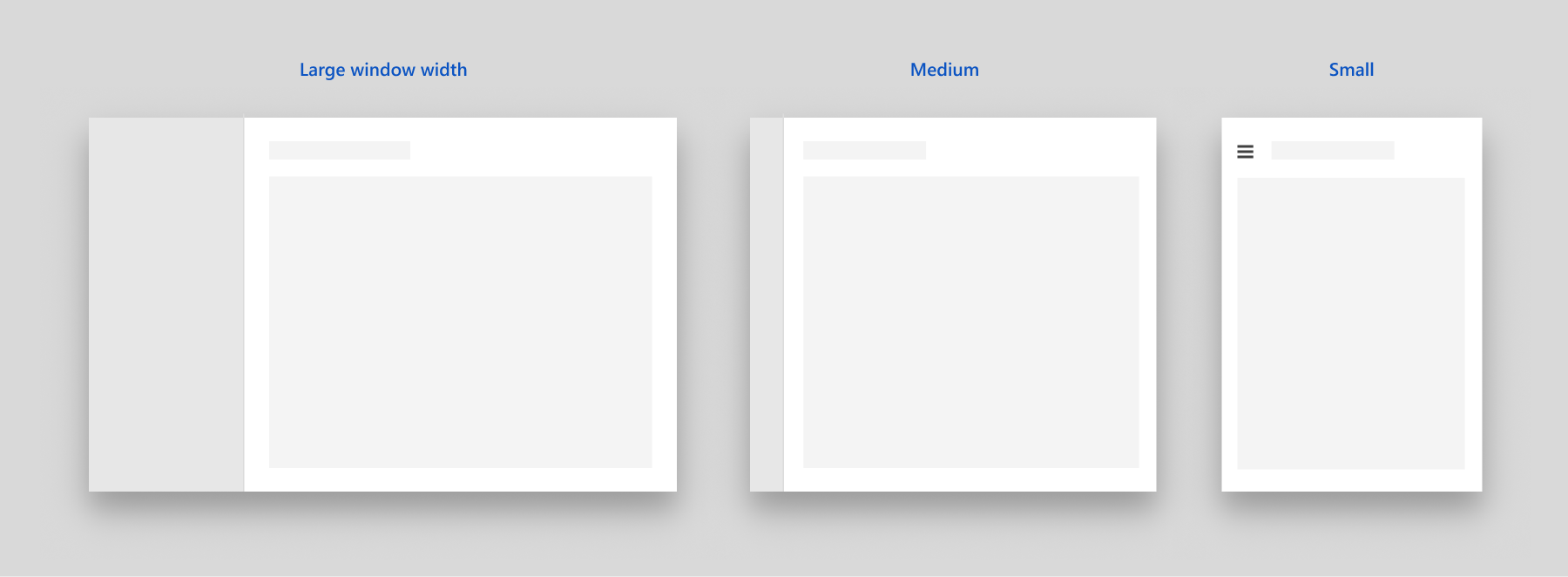 Perilaku adaptif default navigasi kiri