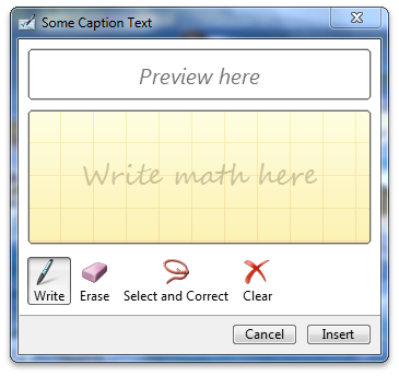 kontrol input matematika dengan set caption