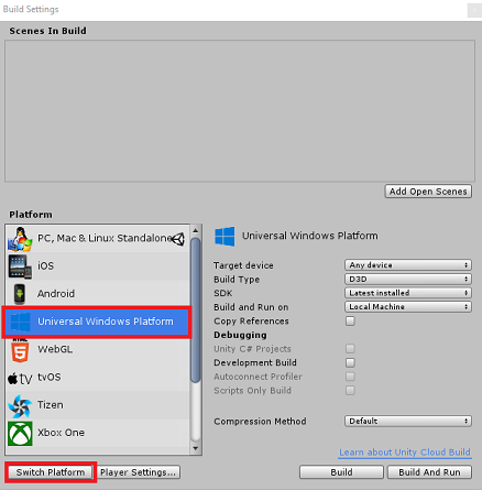 beralih platform ke uwp