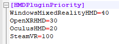 Memperbarui konfigurasi HMDPluginPriority