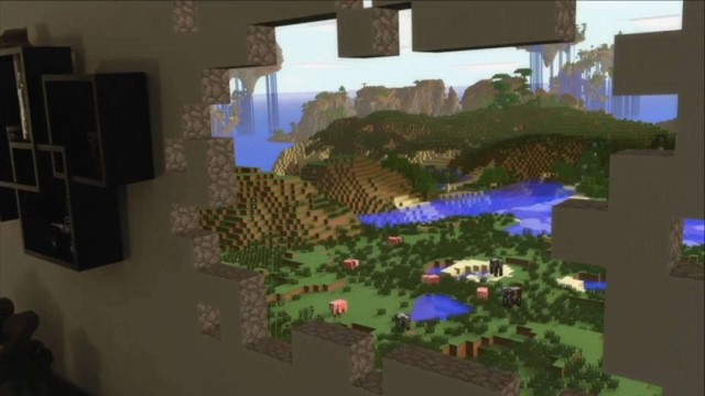 Pengalaman konsep Minecraft untuk HoloLens
