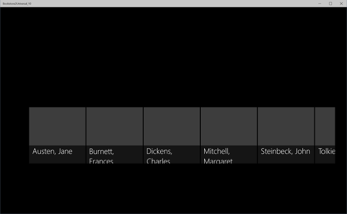 aplikasi windows 10 dengan perubahan kode sumber awal yang berjalan pada perangkat desktop, tampilan yang diperkecil