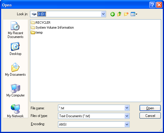 kotak dialog buka file