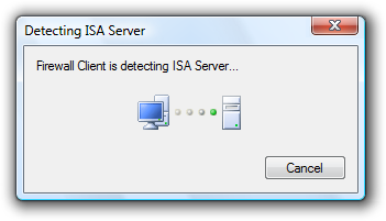 cuplikan layar kemajuan dalam mendeteksi server 