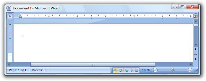 screen shot of window with no ribbon