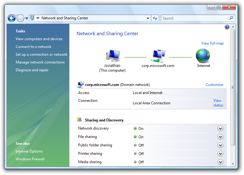 screen shot of large and small interface elements
